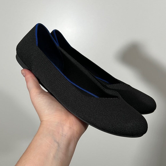 Rothy’s The Flat in Black Solid - Size 8 women’s - Picture 2 of 11